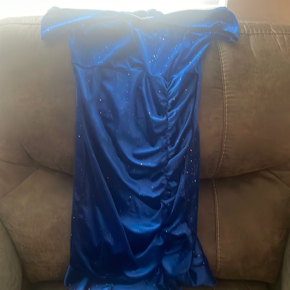 Blue cocktail dress